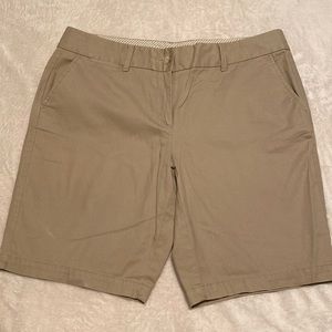 Ann Taylor LOFT khaki Bermuda shorts